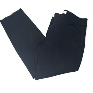 Talbots Navy Blue Pants Stretch Cotton Blend High Rise Slacks Size 12P Curvy